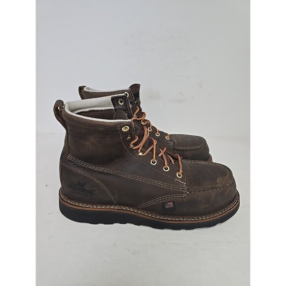 Thorogood Men's 6" Steel Toe 804-4135 Wedge Sole Moc Toe Work Boot (USA) 8 2E - Picture 2 of 7